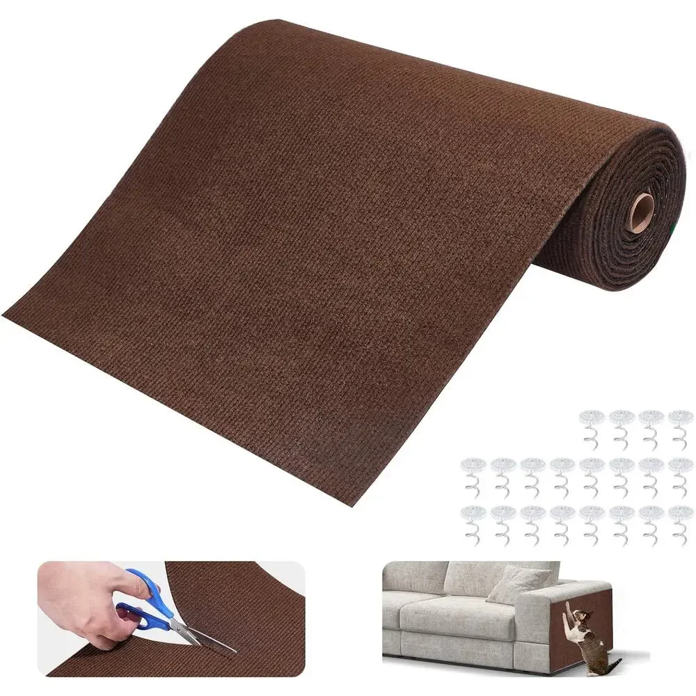 Self-Adhesive Cat Scratching Mat | Trimmable Couch & Furniture Protector